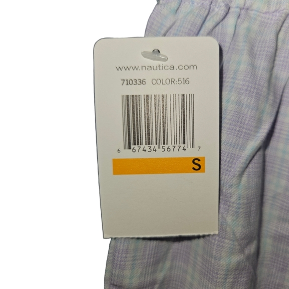 NWT Nautica Drawstring Plaid Sleep Pants - Picture 3 of 5